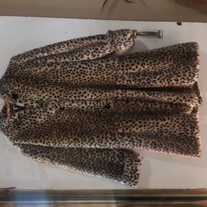 Young gallery leopard coat